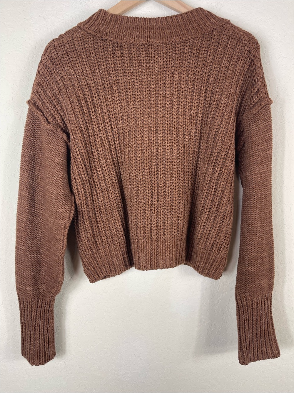 Free People Bell Song Pullover Sweater Brown Size Small - Picture 3 of 8